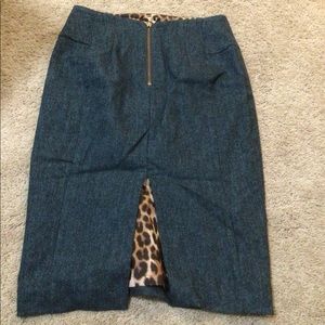 Express 1 Dark grey leopard print skirt. Yes this I have two!